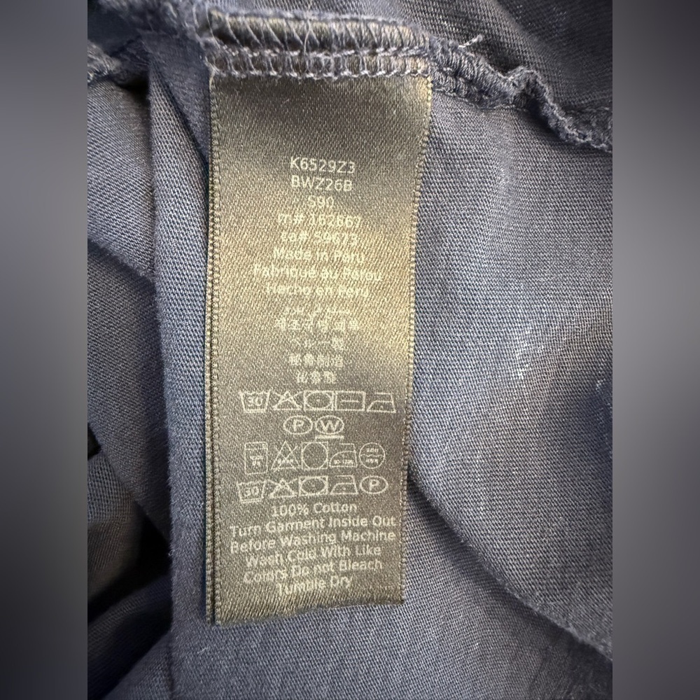 John Varvatos Marble Wash Polo Navy Blue Size XL - Picture 6 of 9